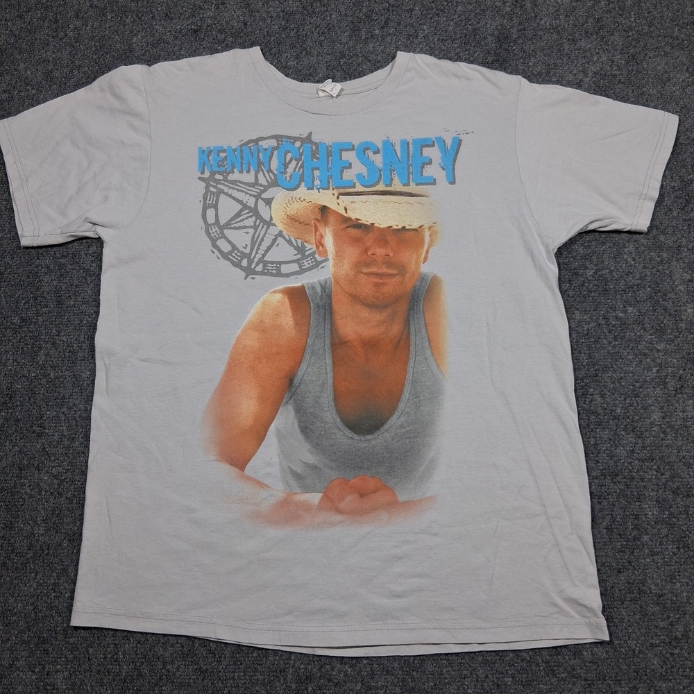 Kenny Chesney Concert‎ Tour Graphic T-Shirt Gray Organic Cotton Large - Picture 2 of 10